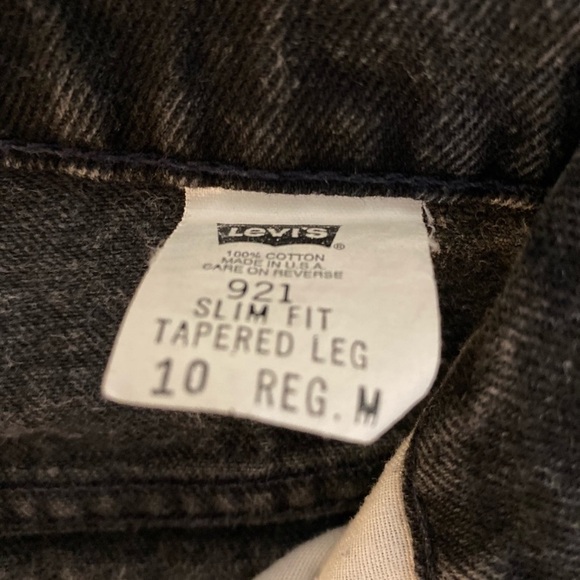 LEVIS RARE VINTAGE 80s 921 HIGH RISE YELLOW TAB BLACK-JEANS/ RARE FIND/ EPIC FIT - Picture 11 of 12